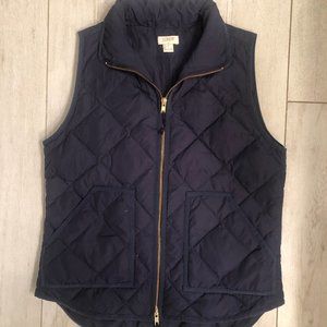 Navy J. Crew Puffer Vest